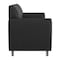Flash Furniture HERCULES Diplomat Black LeatherSoft Sofa with Clean Line-Stitched Frame and Chrome Legs BT-827-3-BK-CHR-GG - alternate 10