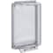 Safety Technology International Enclosed Protective Cover, Polycarbonate, Flush Mount, 5 1/2 in W x 8 1/8 in H x 2 5/8 in D, Clear STI-13000NC - alternate 1