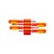 Tekton 4pc Phillips, Slotted, Square Insulated Screwdriver Set w/Red Modular Organizers (#2, 5.5-6.5mm, #2) DVZ90104 - alternate 1