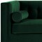 Homeroots 83" Green Velvet Wood Sofa With Toss Pillows 543950 - alternate 8