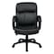 Office Star Exec Chair, Leather, Black, 18-21" Seat Ht EC9231-EC3 - alternate 4
