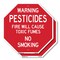 Signmission Warning Pesticides Fire Will Cause, 6 inch X 6 inch, Plastic Sign, 2PK OC-P-2PACK-6-341 - alternate 1