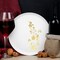 Smarty Had A Party 10" White with Gold Floral Round Plastic Dinner Plates, 120PK 210WHG-CASE - alternate 7