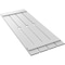 Ekena Millwork True Fit PVC, Four Board Spaced Board-n-Batten Shutters w/Diamond Cutout, Unfinished, 23W x 32H, PR TFP101SD23X032UN - alternate 11