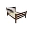 Homeroots Coffee Solid Wood Queen Bed Frame 548162 - alternate 6