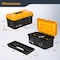 Powertec 16 Inch Tool Box with Trays, Lockable, Metal Latch, Organizer, Portable Storage for Tools 72119 - alternate 7