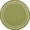 Homeroots 4' Green And Ivory Round Indoor Outdoor Area Rug 545956 - alternate 1