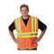 Pip ANSI Type R Class 2 FR Treated Two-Tone Mesh Vest 305-MVFROR-S/M - alternate 2