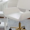 Martha Stewart Tyla Upholstered Office Chair in White/Polished Brass CH-220921-5-WH-GLD-MS - alternate 8