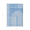 Homeroots 9' X 12' Sky Blue And Denim Blue Geometric Washable Indoor Outdoor Area Rug 582702 - alternate 9