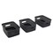 Advantus Black Plastic Weave Bins, Small, 3PK 40326 - alternate 1