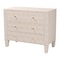 Baxton Studio Leyna Modern Beige Faux Shagreen 3-Drawer Storage Cabinet 251-13970-ZORO - alternate 1