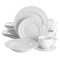 Elama Charlotte 20 Piece Porcelain Dinnerware Set in White EL-CHARLOTTE - alternate 1