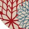 Homeroots 5' Orange Red Green And Blue Round Floral Indoor Outdoor Area Rug 546657 - alternate 8