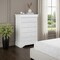 Homeroots 16" White Solid Wood Five Drawer Chest with LED Lighting 482388 - alternate 4