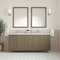 James Martin Vanities Chicago 72 in. Double Vanity, Walnut Whisper, w/ 3 CM Ethereal Noctis Silestone Top 503-V72-WLW-FENC - alternate 5