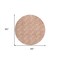 Homeroots 8' Salmon And Ivory Round Geometric Washable Indoor Outdoor Area Rug 595033 - alternate 5