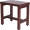 Homeroots 18" X 18" Dark Brown Solid Wood Shower Bench 383333 - alternate 5