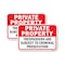 Signmission Private Property Trespassers Are Subject To Crimin, 18'' X 24'' 2 Signs, Heavy Gauge Aluminum, 2PK A-1824-2PACK-24824 - alternate 1