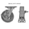 Hyw Products Heavy Duty Caster 6in Steel Wheel, Swivel with Brake 40-60S-A1-SS-TB - alternate 2