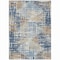 Homeroots 8' X 10' Navy Blue And Beige Geometric Washable Indoor Outdoor Area Rug 632008 - alternate 7