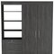 Homeroots 59" Gray Three Drawer Combo Dresser 546383 - alternate 11