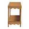 Bali & Pari Oteria Bohemian Light Honey Scalloped Rattan Console Table 250-13644-ZORO - alternate 7