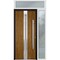 Vdomdoors Steel Door Deux 1744 Natural Oak Sidelight and Transom White Window Stainless Inserts Single Modern DEUX1744EXD-OAKW-W36+12 x H80+16-Left-hand Inswing - alternate 4
