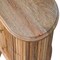 Homeroots 20" Brown Solid Wood Round Two Drawer Nightstand 651566 - alternate 15