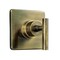 Kingston Brass Single-Handle Three-Way Diverter Valve with Square Trim Kit, Antique Brass KS3043CML - alternate 1