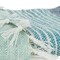 Homeroots 50" X 60" Aqua Blue Teal And Ivory Recycled PET Woven Stripe Throw Blanket with Tassels 519095 - alternate 5