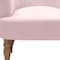 Homeroots 33" Pink And Brown Linen Arm Chair 534143 - alternate 8