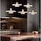 Z-Lite Ludo Matte White + Modern Gold 5 Light Linear Chandelier 829P12-5L-MW-MGLD-LE - alternate 6