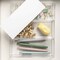 Martha Stewart Brody Clear Plastic Storage Organizer Bins W/ White Engineered Wood Lid, 3 Pack Medium, 7.5in x 3in BE-PB4516-3WD-CL-WH-MS - alternate 8