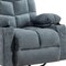 Homeroots 37" Blue Faux Leather Heated Massage Lift Assist Recliner With USB 718754 - alternate 3
