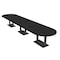 Skutchi Designs Racetrack Conference Table With Power Unit, 48 in W, 192 in L, Black HAR-RAC-48X192-DOU.BK-U999ST19-NA - alternate 1