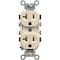Leviton 20A Ivory Heavy-Duty 5-20R Duplex Outlet S01-CR20-IS - alternate 3