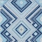Homeroots 9' X 12' Navy Blue Aqua And Ivory Tribal Washable Indoor Outdoor Area Rug 598140 - alternate 8