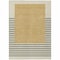 Homeroots 8' X 10' Gold Black And Beige Striped Washable Indoor Outdoor Area Rug 597220 - alternate 8