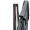 Homeroots 113in Dark Gray Polyester Rectangular Tilt Cantilever Patio Umbrella With Stand 485639 - alternate 6