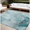 Homeroots 8' X 10' Gray and Ivory Abstract Washable Non Skid Indoor Outdoor Area Rug 559619 - alternate 1