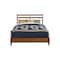 Homeroots Brown Slat Back Solid Wood Full Bed Frame 524830 - alternate 6
