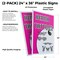 Signmission Henna Tattoos, Plastic Signs Only 24 Inch x 36 Inch, Corrugated Plastic, 2PK CSB-2436-2PACK-Henna Tattoos - alternate 2
