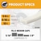 Do It Best 3/4'' W x 5/16'' T x 10 Ft. L White Rubber Foam Weatherstrip Tape R534WHDB - alternate 7