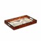 Homeroots World Map Vintage Burlwood Serving Tray 401789 - alternate 4