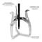Performance Tool 8 in. 3-Jaw Gear Puller, Heat Treated Alloy Steel, Drop Forged W138P - alternate 5