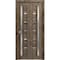 Sartodoors Sliding Closet Bi-fold Doors Oak Solid Core Modern Interior QUADRO4088BF-AKA-64 x 84 (2* 32x84) - alternate 1