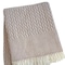 Homeroots 55" X 70" Dusty Rose Cotton Blend Woven Plush Throw Blanket with Fringe 632921 - alternate 5