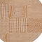 Homeroots 8' Copper And Ivory Round Geometric Washable Indoor Outdoor Area Rug 600776 - alternate 9