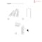 Sartodoors French Double Panel Lite Doors Hardware Walnut 72x96 (2* 36x96) Solid Core Modern Interior QUADRO4111DD-WLN-7296 - alternate 1